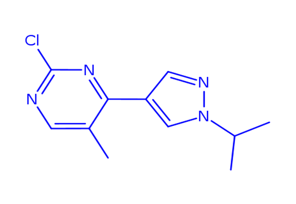 2-chloro-5-methyl-4-(1-isopropyl-1H-pyrazol-4-yl)pyrimidine