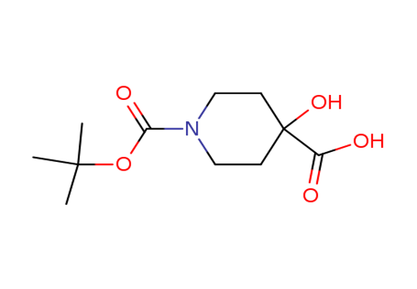 1-Boc-4-hydroxy-4-piperidine carbocylic acid